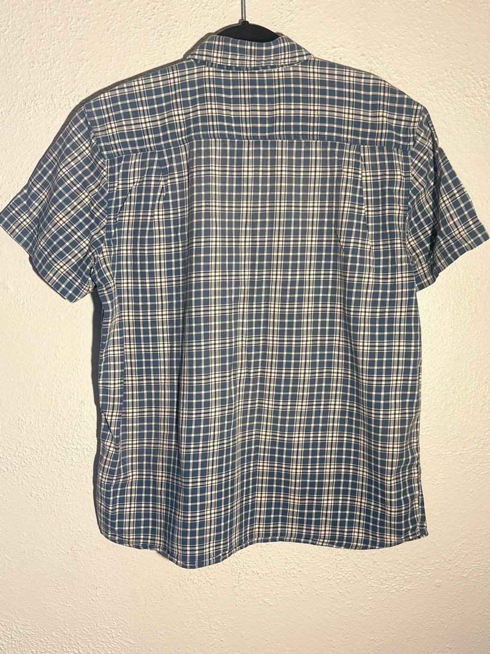 Carhartt Rugged Flex Blue Plaid Relaxed Fit Button Shirt Size L - Picture 4 of 7